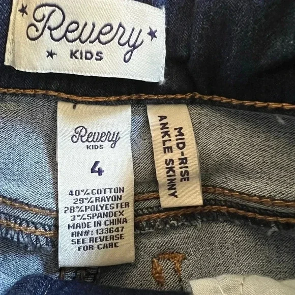 Revery Kids size 4 Jean - Picture 2 of 3